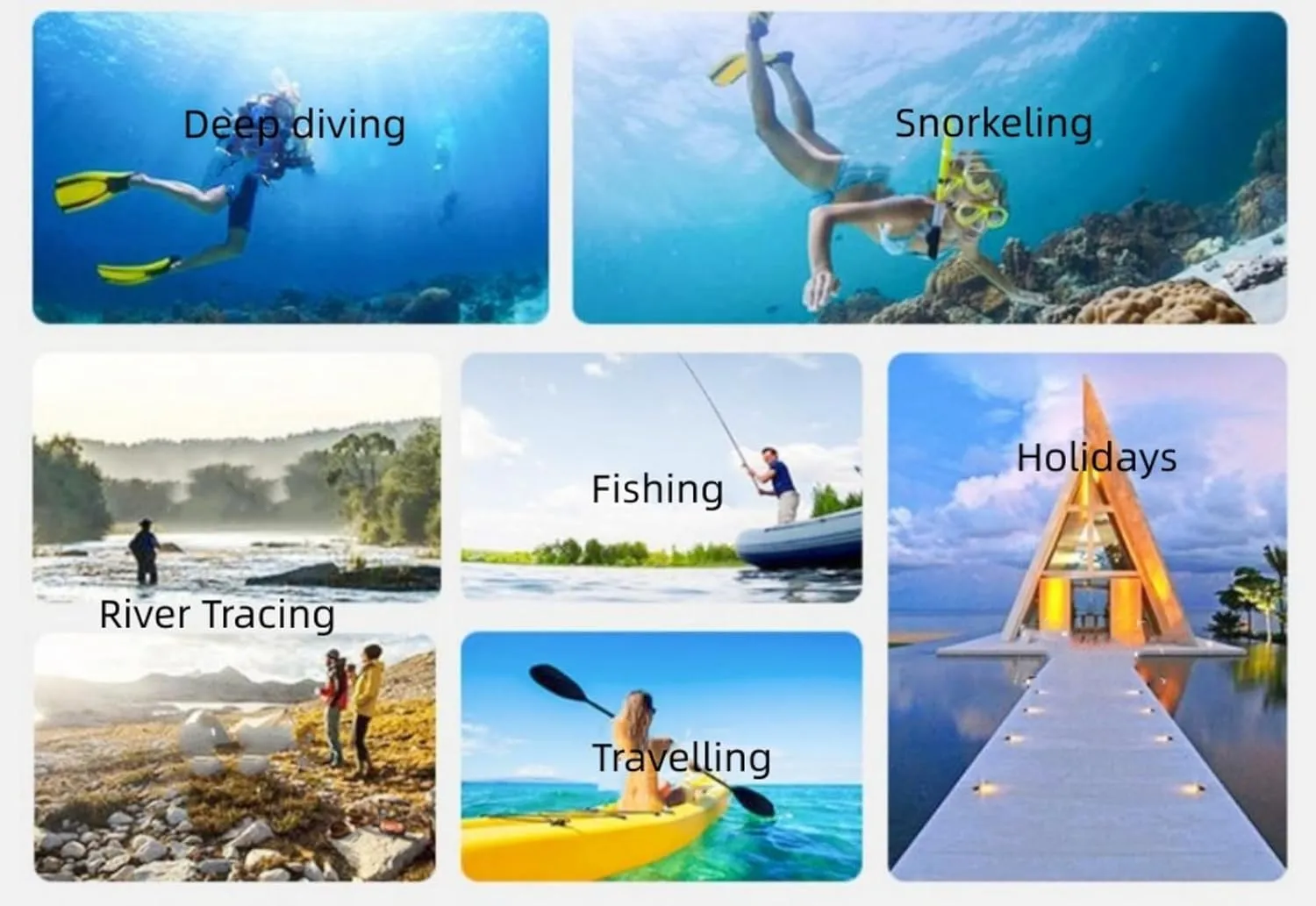 1.5mm Five Finger Neoprene Diving Wetsuit Gloves for Swimming Diving Snorkeling Paddling Surfing Kayaking