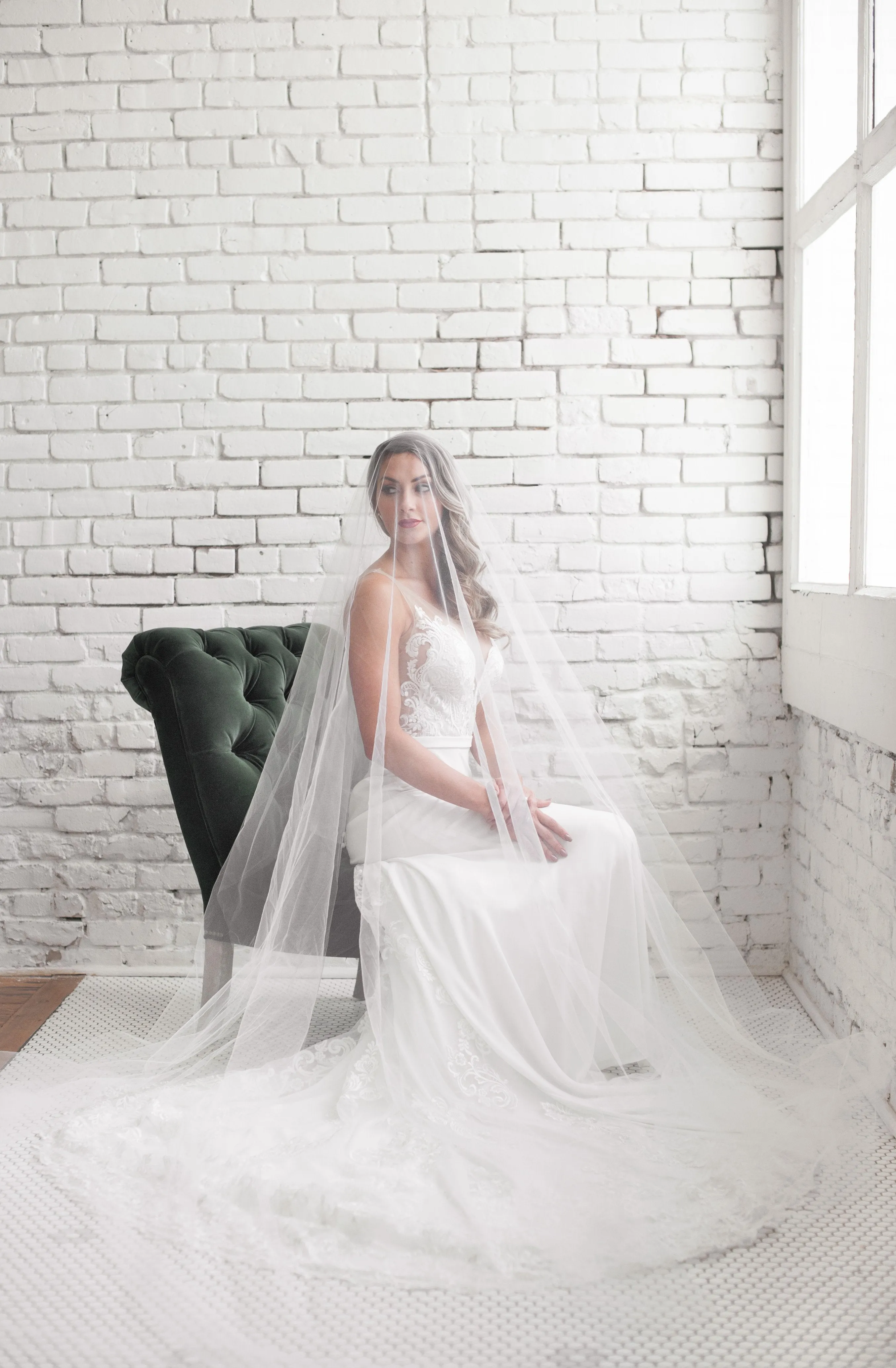 AMBRELL Royal Cathedral Drop Veil