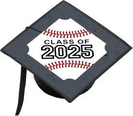 Big Dot of Happiness Grad Baseball - 2025 Graduation Cap Decorations Kit - Grad Cap Cover