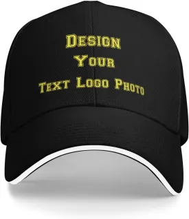 Bulk Custom Hat for Men with Your Photo Text Logo Design Custom Baseball Cap Personalized Hat Custom Trucker Hats