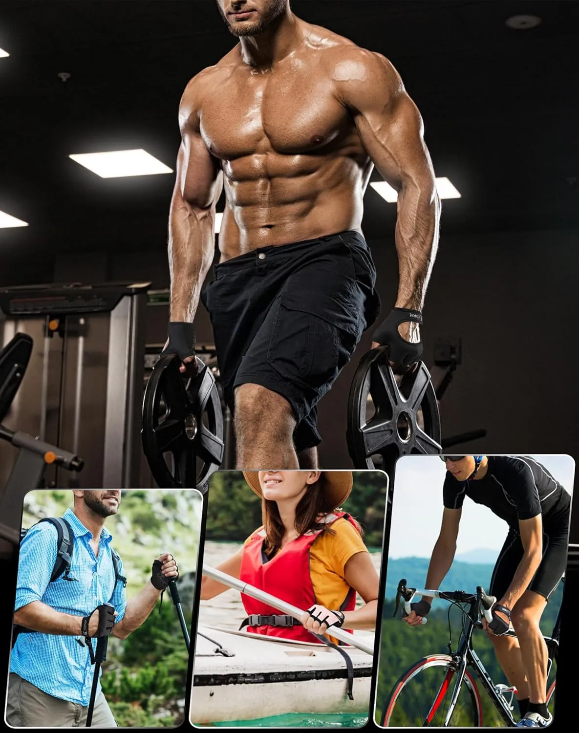 COFIT Breathable Workout Gloves, Antislip Weight Lifting Gym Gloves for Men Women, Superior Grip & Palm Protection for Weightlifting, Fitness, Exercise, Training