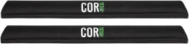 COR Surf Aero Roof Rack Pads for Paddleboard, Kayak, Surfboards, SUP, Snowboard, Paddleboard and Canoe | for Wide Aero Style Bars (Black, 28" Wide)