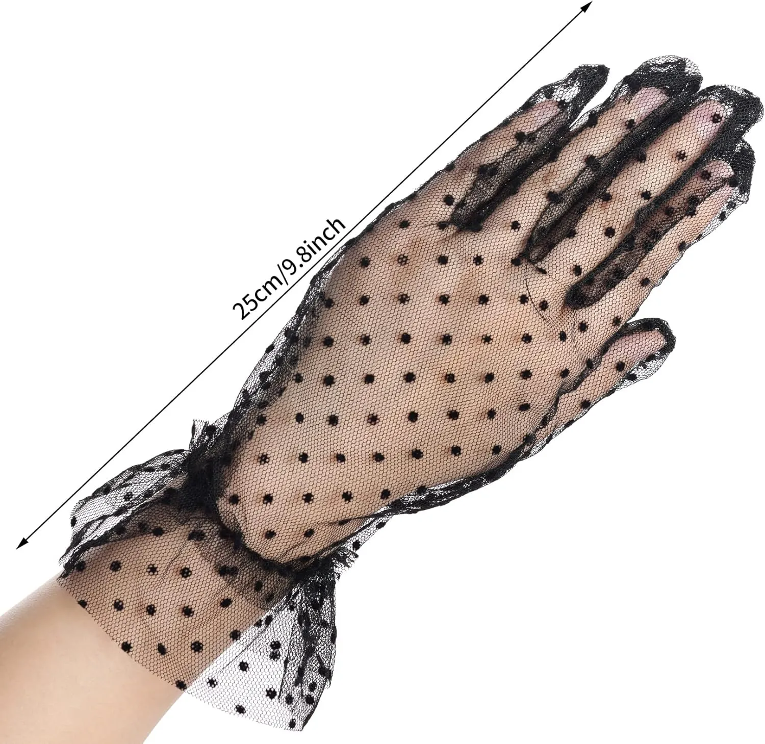 Fascinators Hat for Women 1950s Vintage Pillbox Hat and Lace Gloves Cocktail Tea Party Halloween Headwear