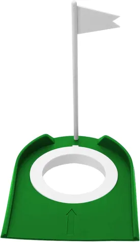 Golf Putting Cup, Indoor Outdoor Plastic Golf Training Aids with Hole and Flag