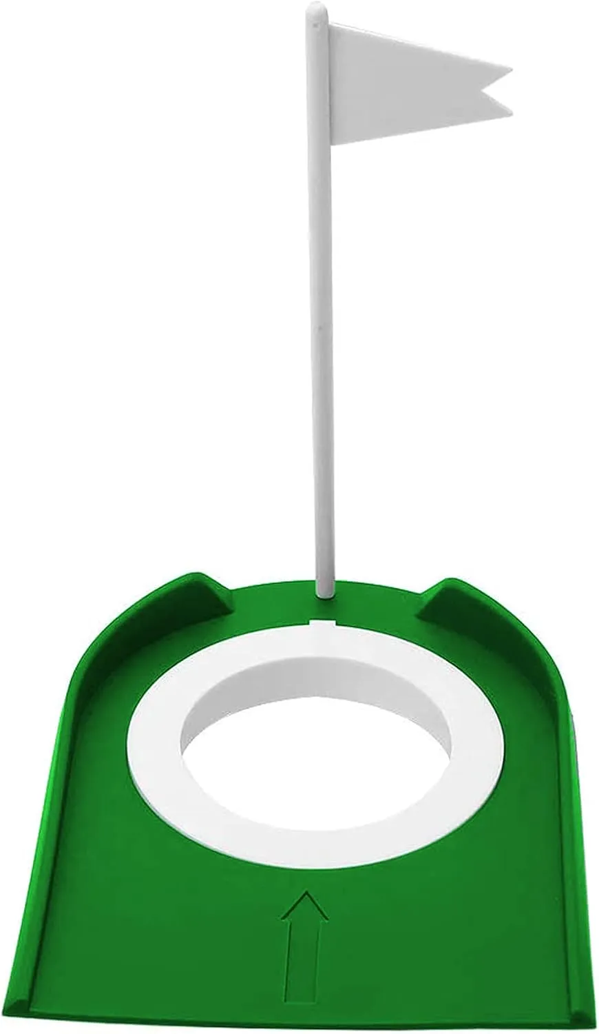 Golf Putting Cup, Indoor Outdoor Plastic Golf Training Aids with Hole and Flag