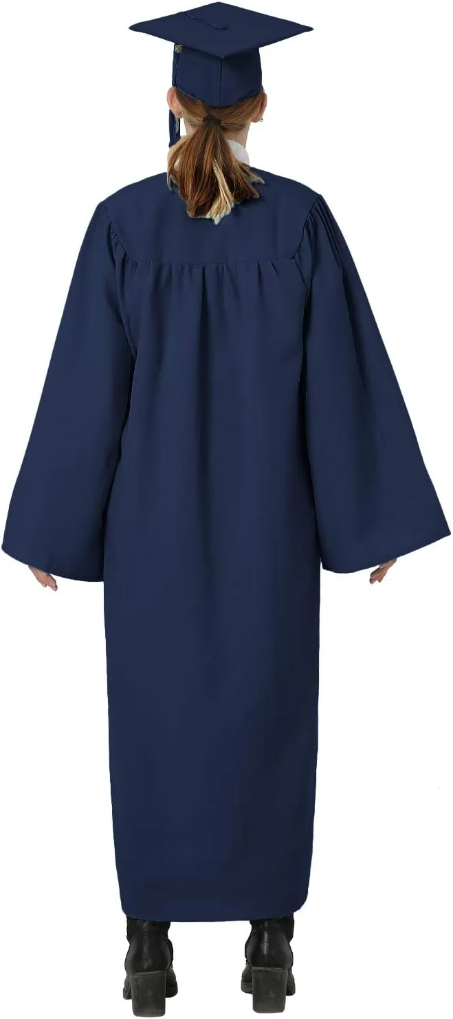 GraduatePro Matte Graduation Cap and Gown Class of 2025 Set Bulk with Tassel for High School & College 12 Colors