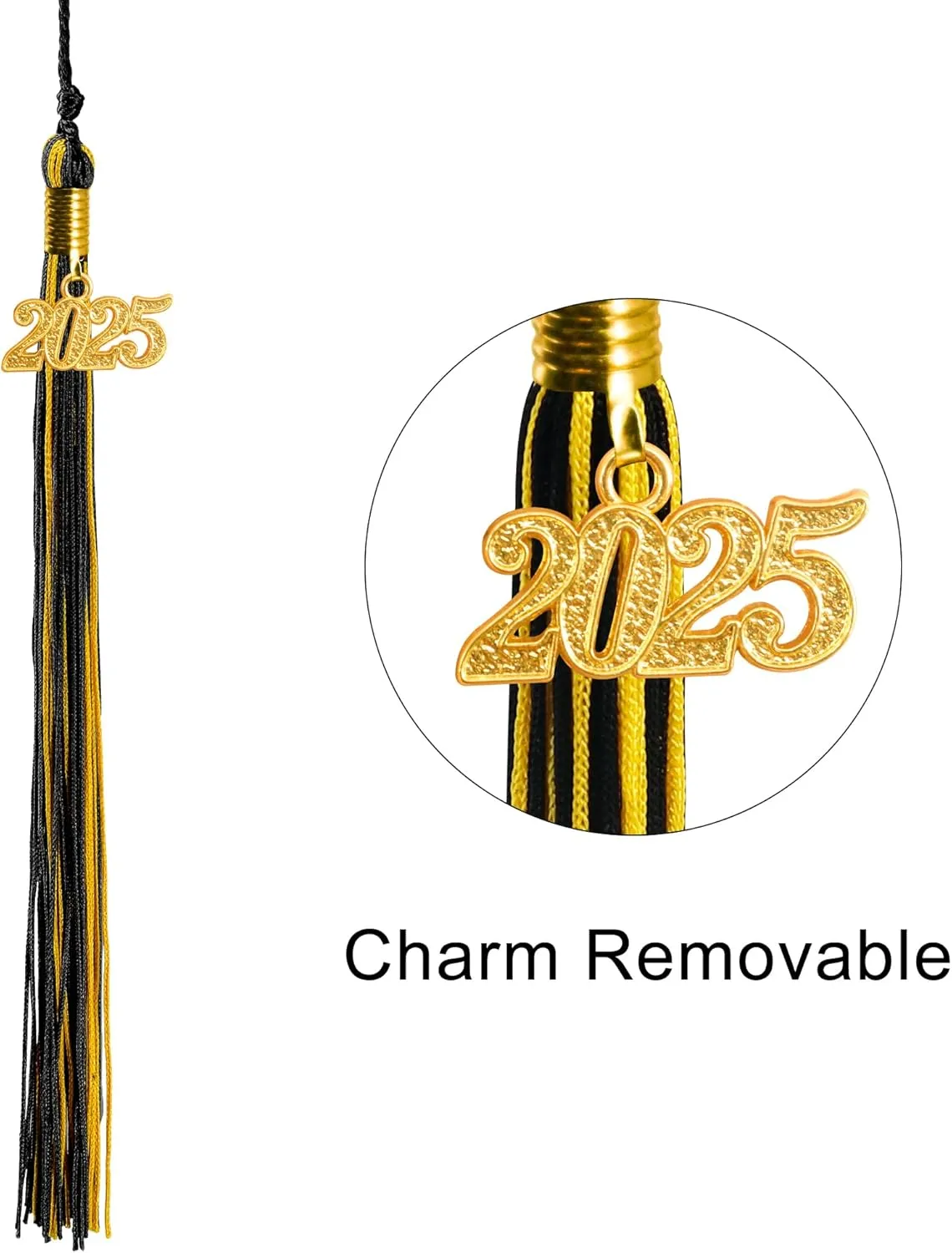 GraduatePro Matte Graduation Cap with 2025 Tassel for Adults High School and Bachelor Master 12 Colors
