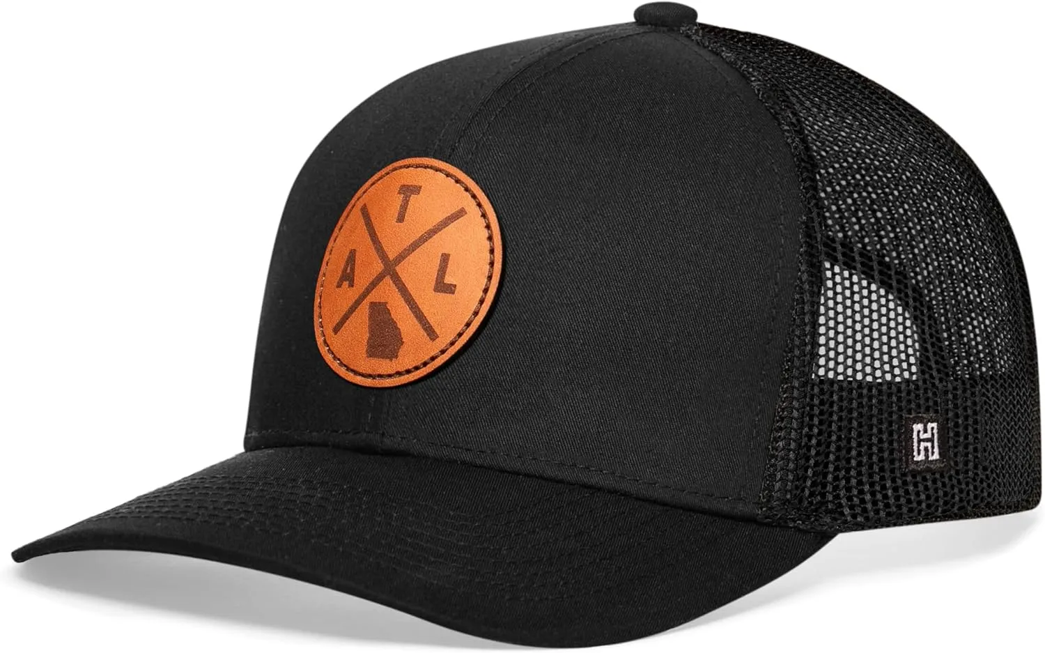 HAKA State City Trucker Hat for Men & Women, Adjustable Baseball Hat, Mesh Snapback, Sturdy Outdoor Black Golf Hat