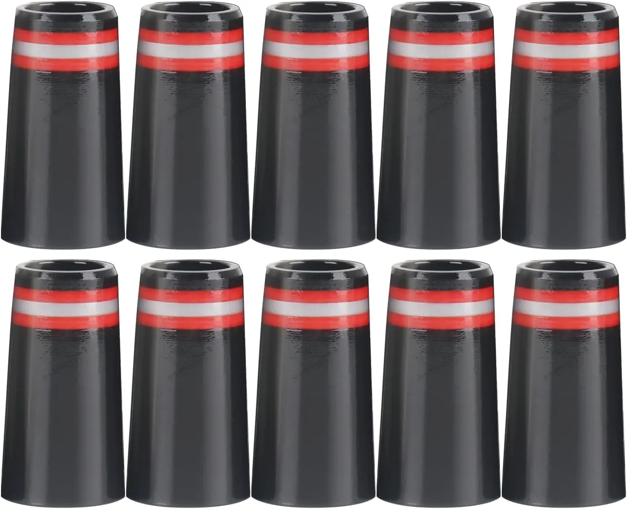 HISTAR 10pc Golf Iron Ferrules Compatible for 0.355 Tapered Steel Shaft