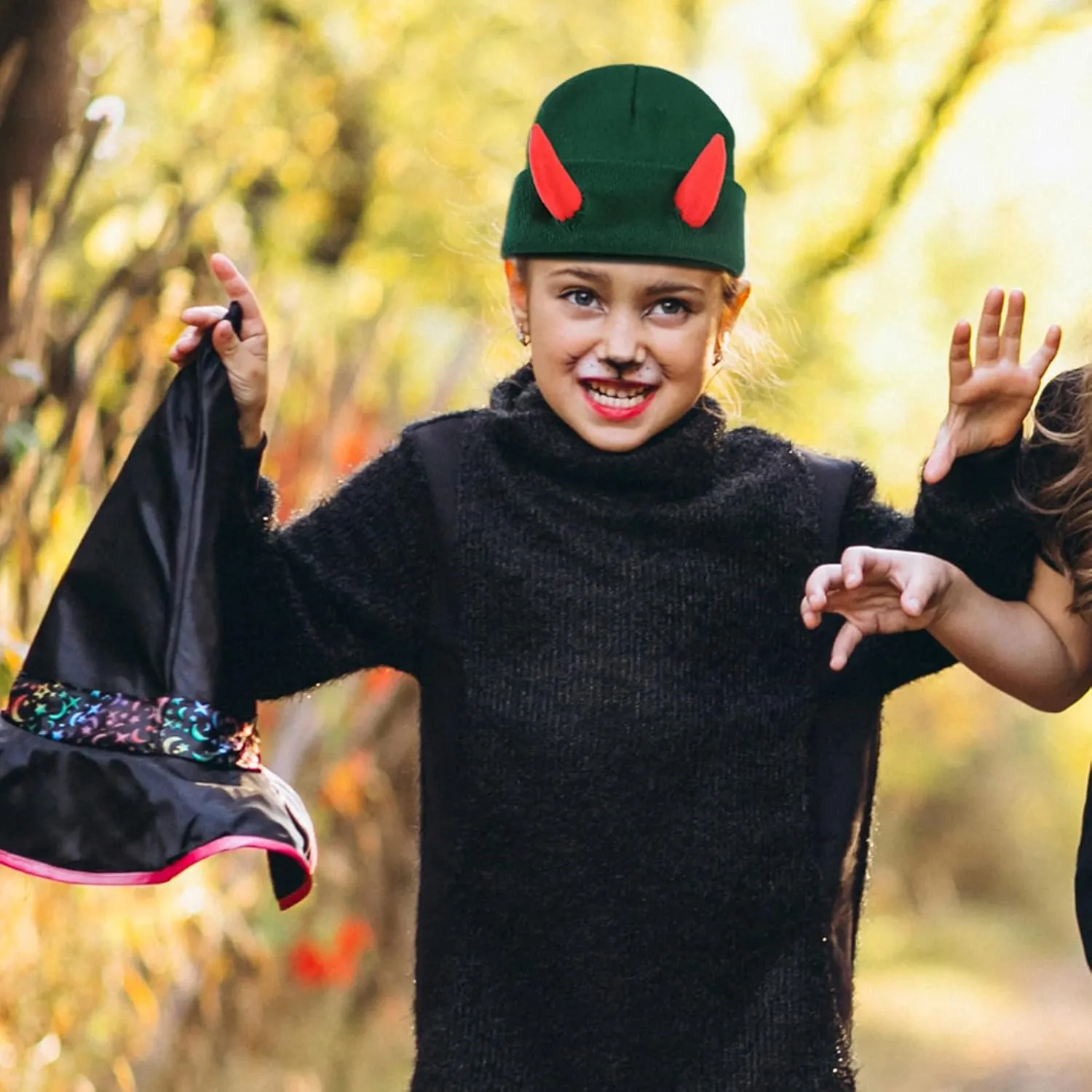 Honganda Devil Horn Knitted Beanie Hat for Adult, Novelty Women Men Demon Horns Cap Winter Warm Hip Hop Hat