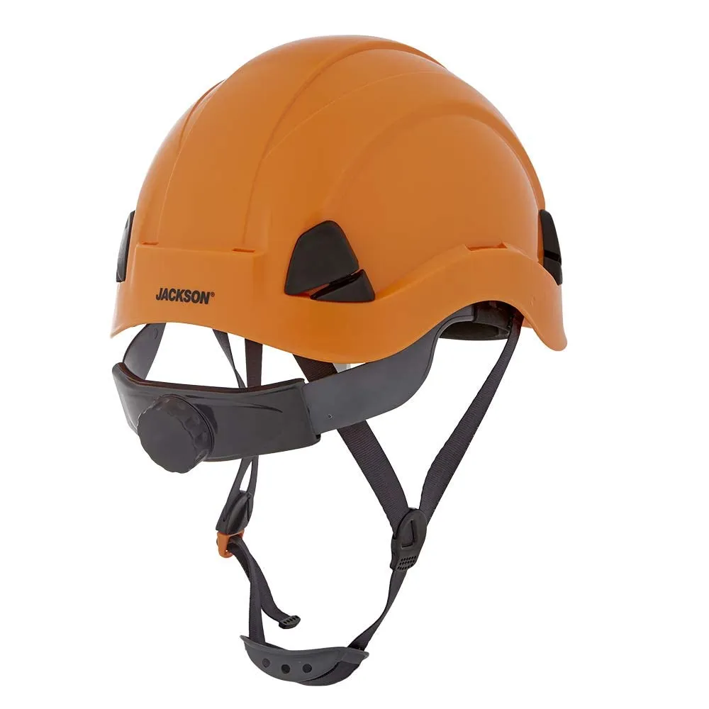 Jackson Safety CH300 Climbing-Style Hard Hat - Non-Vented Construction Helmet with Chin Strap & Cup - ANSI Z89.1 & OSHA Compliant - (Multiple Colors)