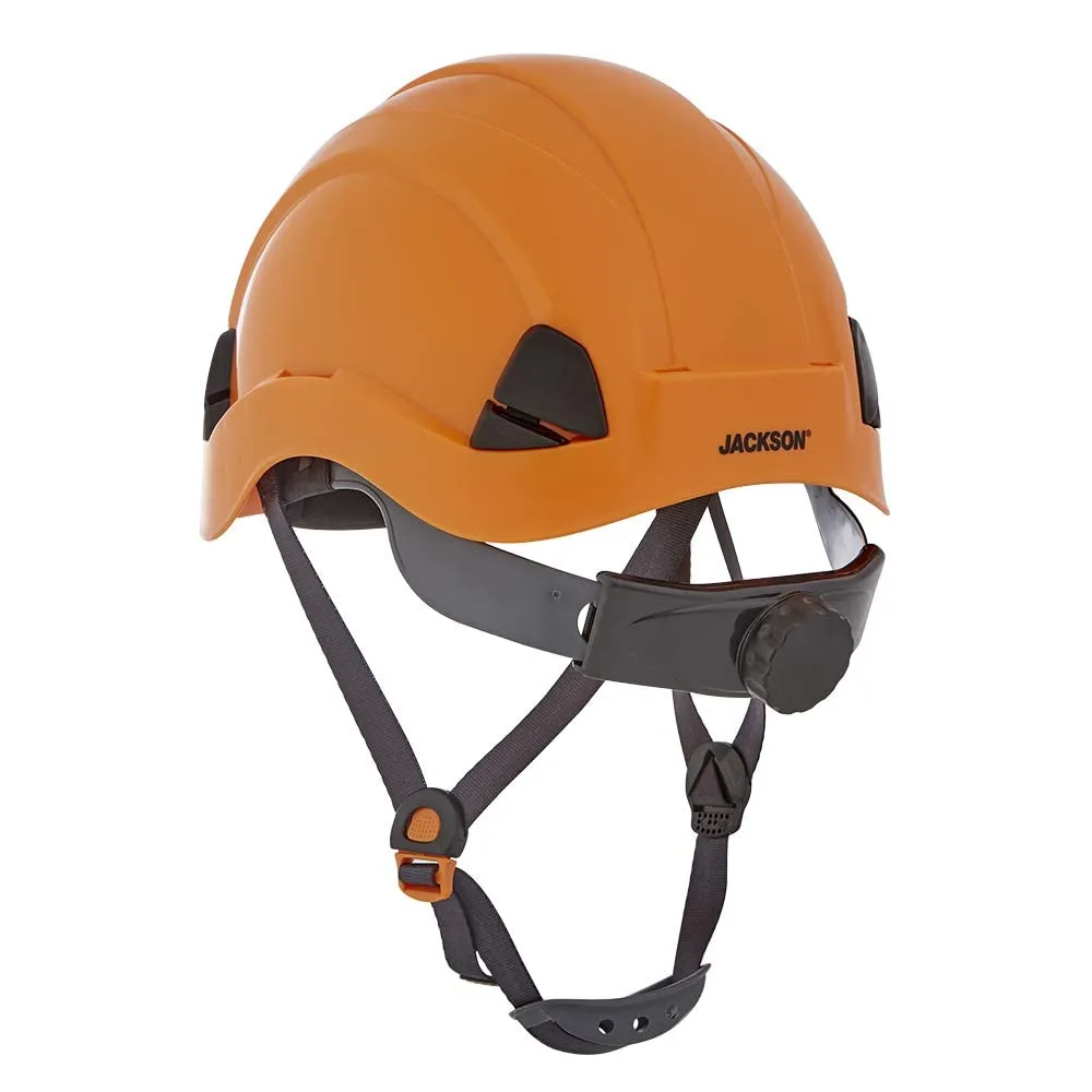 Jackson Safety CH300 Climbing-Style Hard Hat - Non-Vented Construction Helmet with Chin Strap & Cup - ANSI Z89.1 & OSHA Compliant - (Multiple Colors)