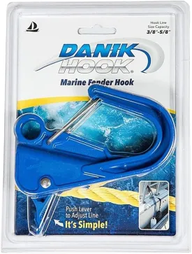 Marine Fender Hanger Hook, High Strength Composite Anchor Clip, Knotless Anchor System, Easy to Use, Holds 300 lbs.