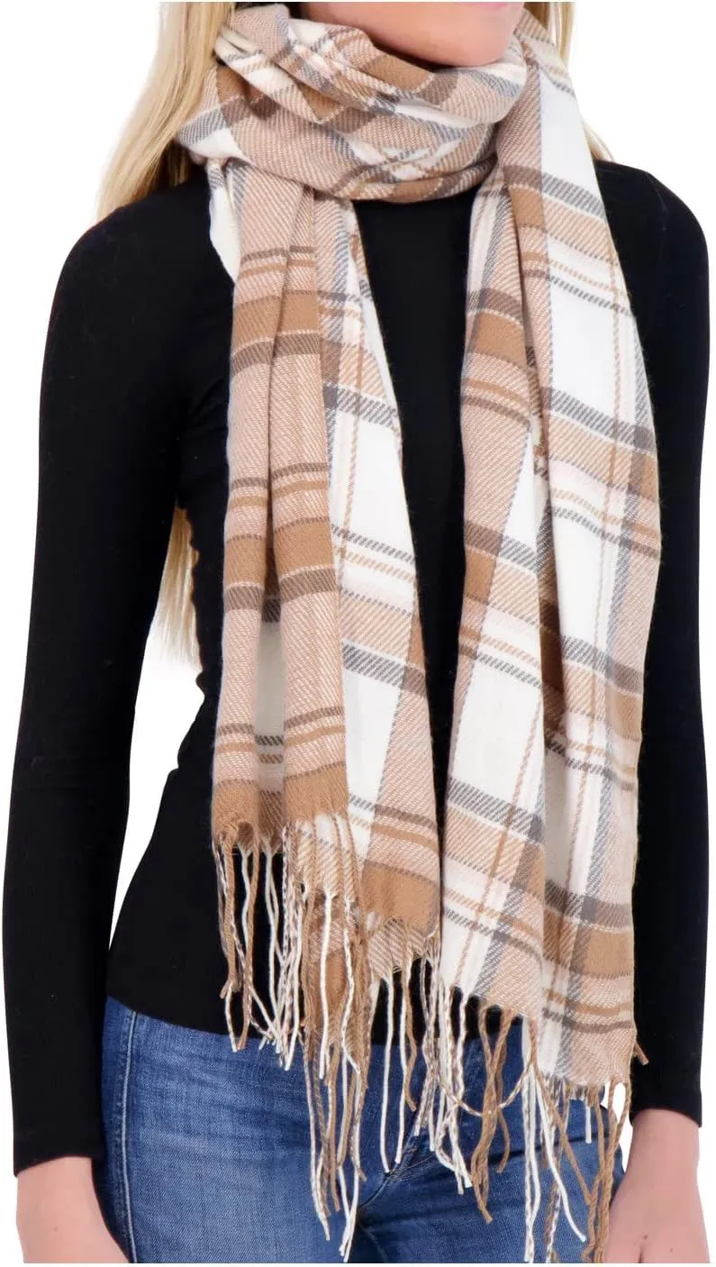 Market & Layne Cashmere Feel Winter Scarf - Warm Long Oversized Ladies Scarf for Cold Weather