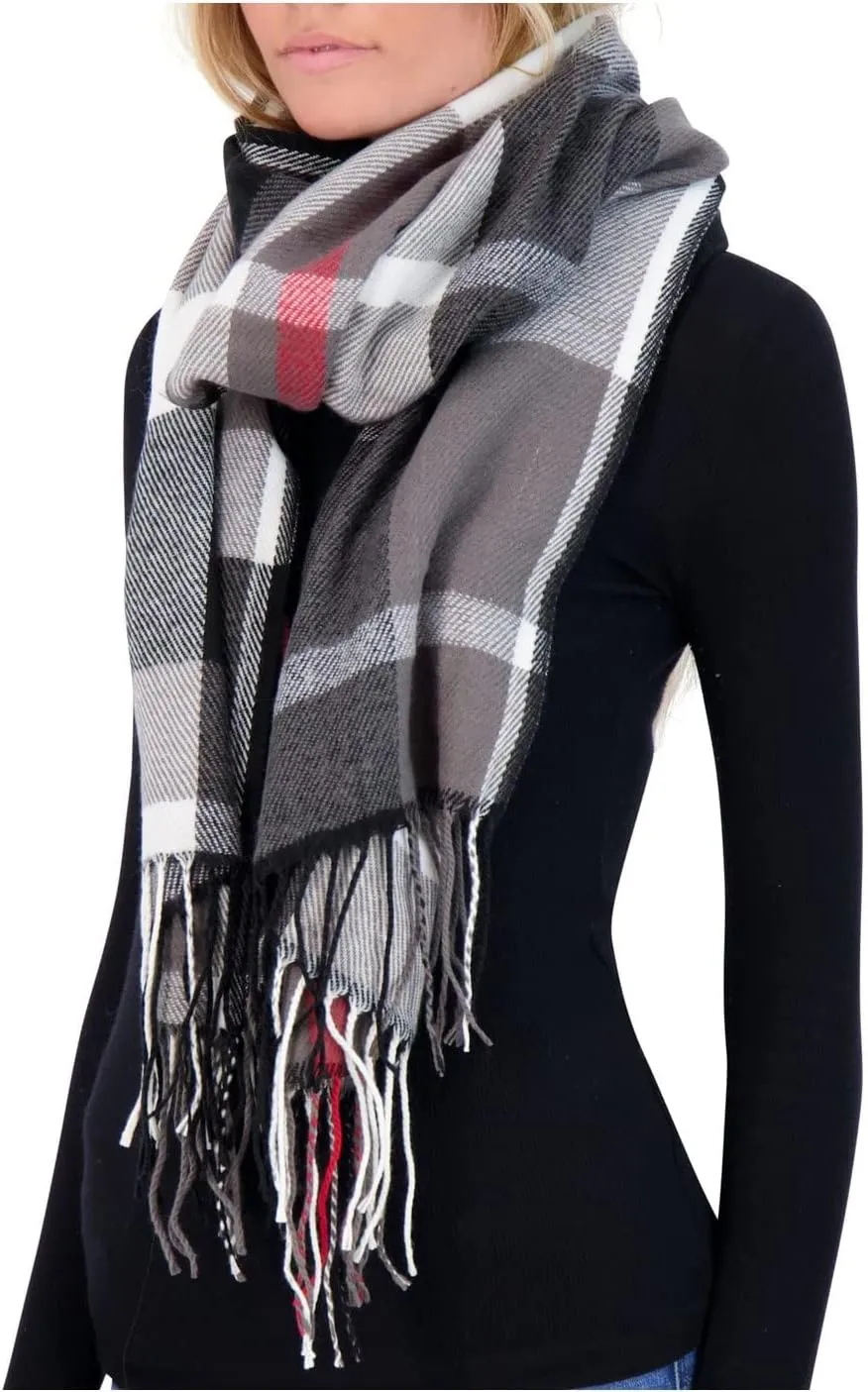 Market & Layne Cashmere Feel Winter Scarf - Warm Long Oversized Ladies Scarf for Cold Weather