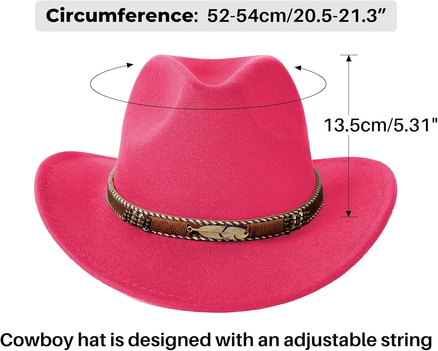 SAJUZEN Kids Cowboy hat with Bandanna, Toddler Baby Cowboy hat with Tassel Belt, Cowgirl hat for Girls