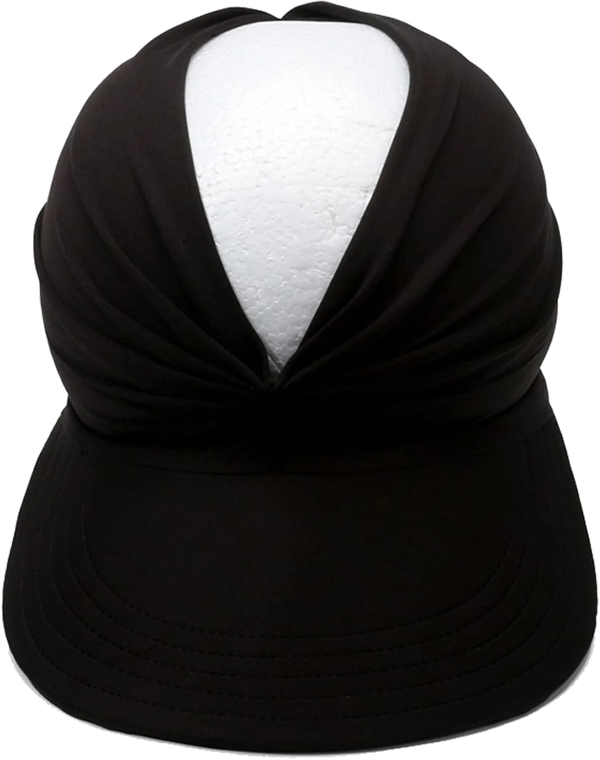 Sun Visor Hats for Women Beach Hat Packable Wide Brim UV Protection with Ponytail Hole Summer Sunhat for Sports
