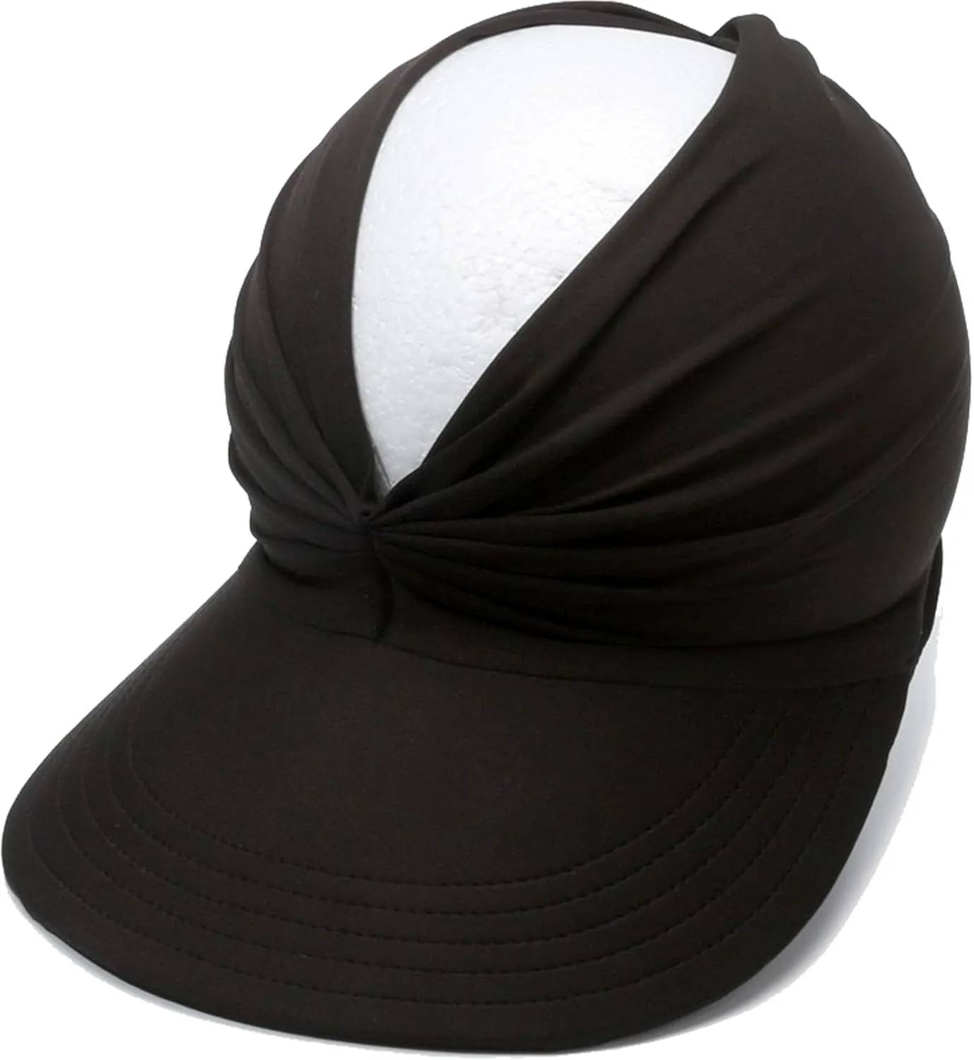 Sun Visor Hats for Women Beach Hat Packable Wide Brim UV Protection with Ponytail Hole Summer Sunhat for Sports