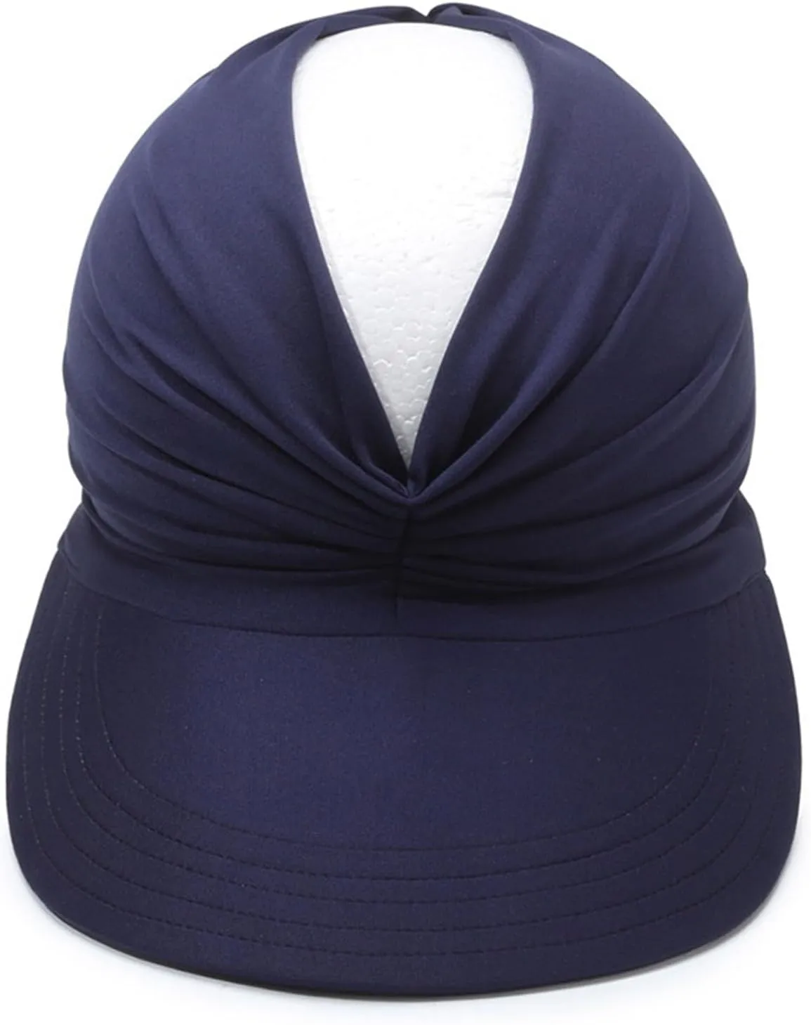 Sun Visor Hats for Women Beach Hat Packable Wide Brim UV Protection with Ponytail Hole Summer Sunhat for Sports
